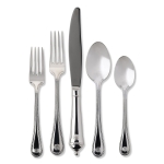 Berry & Thread Polished Stainless 5 Piece Place Setting  Meticulously designed and crafted in the spirit of old world French tradition, this Berry & Thread stainless steel flatware is exceptional for its decorative motif and has been polished to a luxuriously luminous finish.